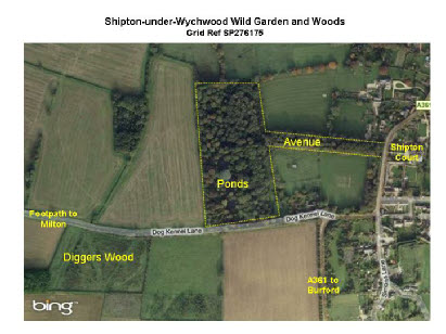 Shipton Wild Garden map