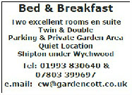 Bed and Breakfast, Shipton