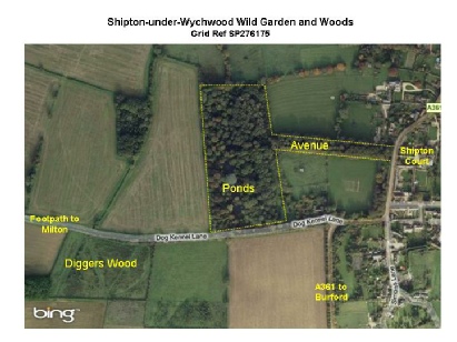 Shipton Wild Garden map